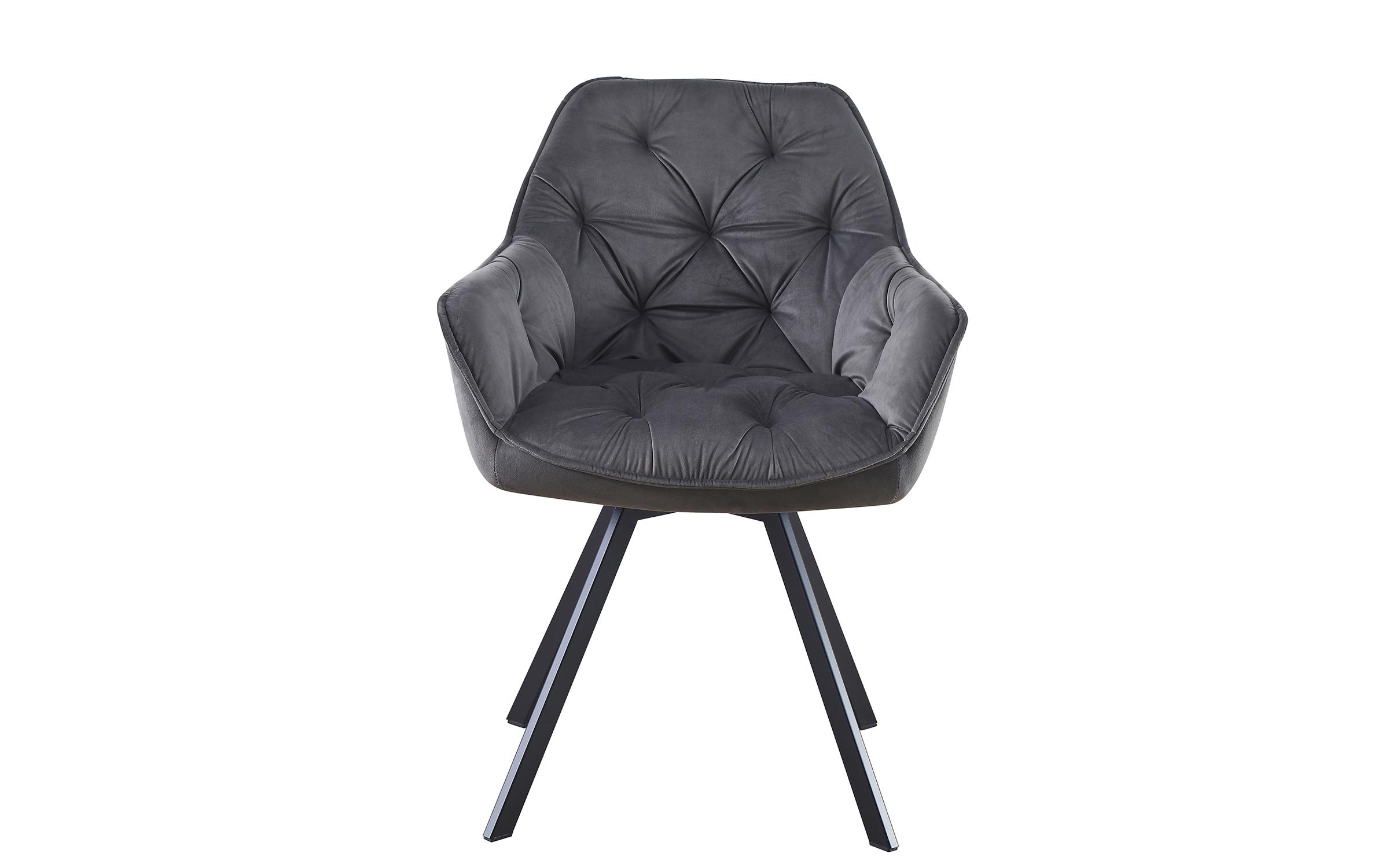 Scaun de masa Antin, gri inchis  2